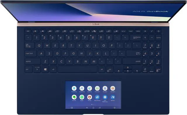 Alt view image 7 of 19 - ASUS ZenBook 15 Ultra-Slim Laptop 15.6" FHD NanoEdge Bezel, Intel Core i7-8565U, 16GB RAM, 1TB PCIe SSD, GeForce GTX 1650 Max Q, innovative ScreenPad 2.0, Windows 10 Pro, UX534FT-DB77, Royal Blue