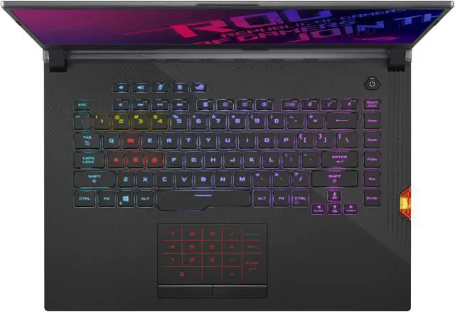 Alt view image 6 of 16 - ASUS ROG Strix Scar III (2019) Gaming Laptop, 15.6" 240 Hz 3 ms IPS Type FHD, NVIDIA GeForce RTX 2070, Intel Core i9-9880H, 32 GB DDR4, 1 TB PCIe NVMe SSD, Per-Key RGB KB, Windows 10 Pro, G531GW-XB96