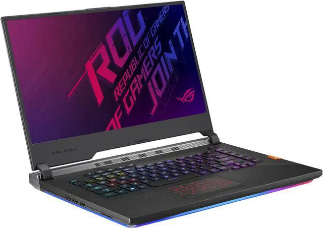 Alt view image 3 of 16 - ASUS ROG Strix Scar III (2019) Gaming Laptop, 15.6" 240 Hz 3 ms IPS Type FHD, NVIDIA GeForce RTX 2070, Intel Core i9-9880H, 32 GB DDR4, 1 TB PCIe NVMe SSD, Per-Key RGB KB, Windows 10 Pro, G531GW-XB96