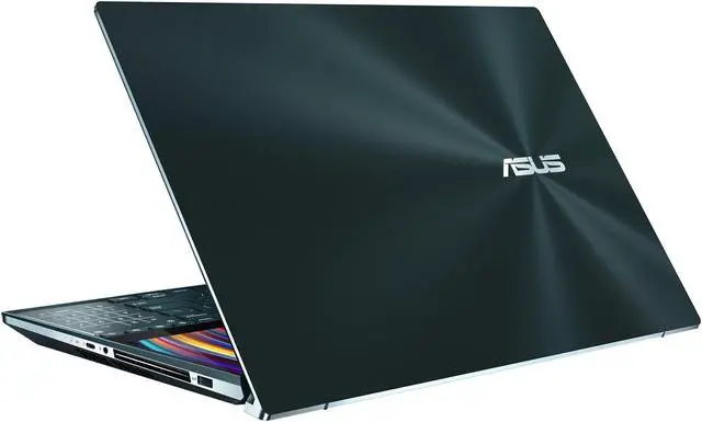 Alt view image 14 of 20 - ASUS ZenBook Pro Duo UX581 15.6" 4K UHD NanoEdge Bezel Touch, Intel Core i7-9750H, 16 GB RAM, 1 TB PCIe SSD, GeForce RTX 2060, Innovative ScreenPad Plus, Windows 10 Pro - UX581GV-XB74T, Celestial Blue