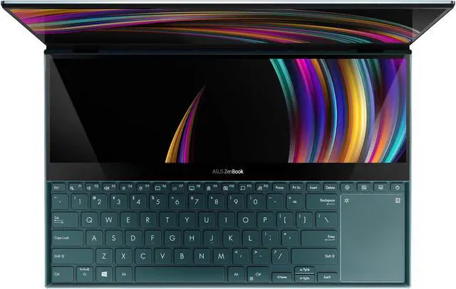 Alt view image 7 of 20 - ASUS ZenBook Pro Duo UX581 15.6" 4K UHD NanoEdge Bezel Touch, Intel Core i7-9750H, 16 GB RAM, 1 TB PCIe SSD, GeForce RTX 2060, Innovative ScreenPad Plus, Windows 10 Pro - UX581GV-XB74T, Celestial Blue