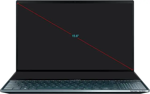 Alt view image 6 of 20 - ASUS ZenBook Pro Duo UX581 15.6" 4K UHD NanoEdge Bezel Touch, Intel Core i7-9750H, 16 GB RAM, 1 TB PCIe SSD, GeForce RTX 2060, Innovative ScreenPad Plus, Windows 10 Pro - UX581GV-XB74T, Celestial Blue