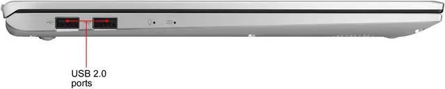 Alt view image 12 of 18 - ASUS VivoBook S15 S512 Thin and Light Laptop, 15.6" FHD, Intel Core i5-10210U CPU, 8 GB RAM, 512 GB PCIe NVMe SSD, NVIDIA GeForce MX250, FingerPrint, Windows 10 Home, S512FL-PH55, Silver-Metal