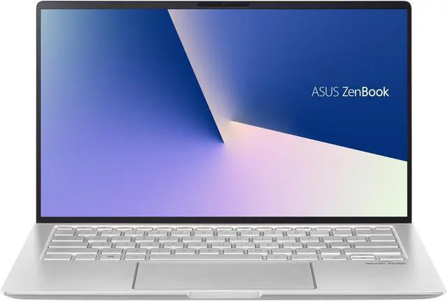 Alt view image 2 of 19 - ASUS ZenBook 14 Ultra-Slim Laptop 14" Full HD 4-Way NanoEdge Bezel, AMD R7 3700U CPU, 16 GB DDR4, 1 TB PCIe SSD, Windows 10 Pro - UM433DA-NH74, Icicle Silver