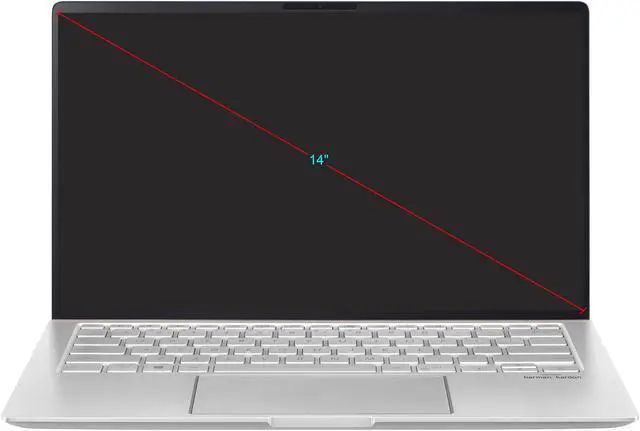 Alt view image 3 of 19 - ASUS ZenBook 14 Ultra-Slim Laptop 14" Full HD 4-Way NanoEdge Bezel, AMD R7 3700U CPU, 16 GB DDR4, 1 TB PCIe SSD, Windows 10 Pro - UM433DA-NH74, Icicle Silver