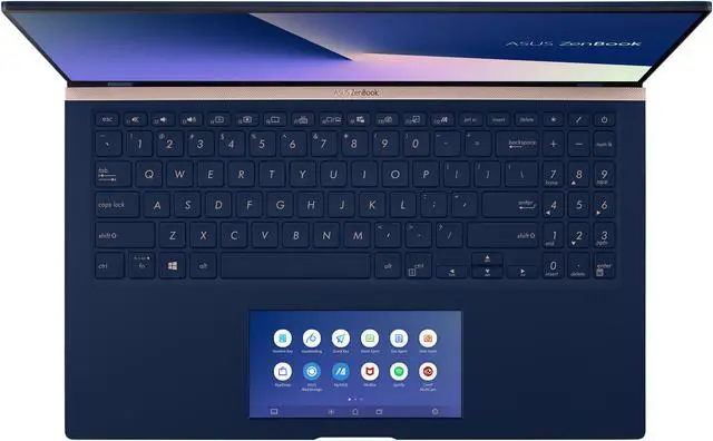 Alt view image 5 of 20 - ASUS ZenBook 15 Ultra-Slim Laptop 15.6" 4K UHD NanoEdge Bezel, Intel Core i7-10510U, 16 GB RAM, 1 TB PCIe SSD, GeForce GTX 1650, Innovative ScreenPad 2.0, Windows 10 Pro, UX534FTC-NH76, Royal Blue