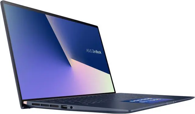 Alt view image 8 of 20 - ASUS ZenBook 15 Ultra-Slim Laptop 15.6" 4K UHD NanoEdge Bezel, Intel Core i7-10510U, 16 GB RAM, 1 TB PCIe SSD, GeForce GTX 1650, Innovative ScreenPad 2.0, Windows 10 Pro, UX534FTC-NH76, Royal Blue