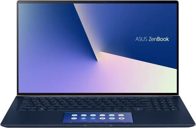 Alt view image 2 of 20 - ASUS ZenBook 15 Ultra-Slim Laptop 15.6" 4K UHD NanoEdge Bezel, Intel Core i7-10510U, 16 GB RAM, 1 TB PCIe SSD, GeForce GTX 1650, Innovative ScreenPad 2.0, Windows 10 Pro, UX534FTC-NH76, Royal Blue