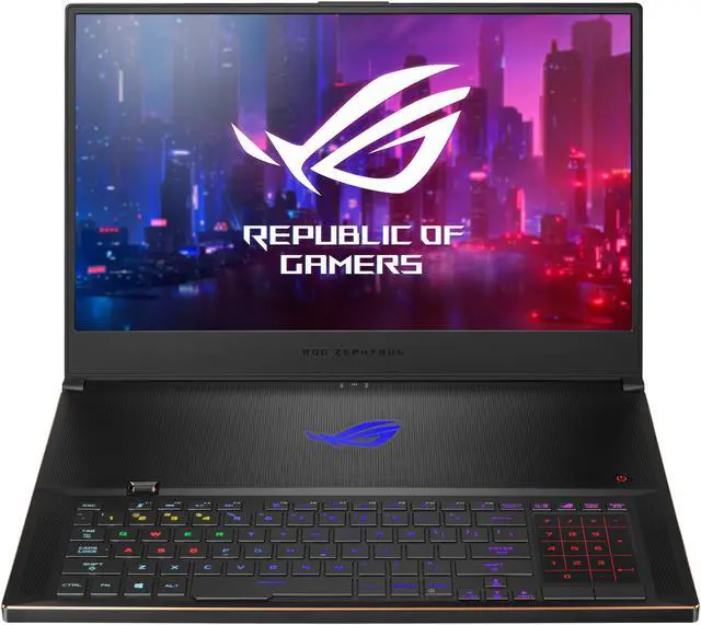 Alt view image 4 of 19 - ASUS ROG Zephyrus S - 17.3" GeForce RTX 2080 Max-Q - Intel Core i7-9750H  - 32GB Memory - 1 TB SSD - Windows 10 Pro 64-bit - Gaming Laptop - 300 Hz IPS (GX701GX-XH78 )