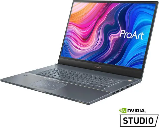 Main image of ASUS ProArt StudioBook Pro 17 Mobile Workstation, 17" WUXGA NanoEdge Bezel, Intel Xeon E-2276M, 32 GB ECC DDR4, 2 TB PCIe SSD, NVIDIA Quadro RTX 3000, Windows 10 Pro, W700G3T-XS99, Turquoise Gray