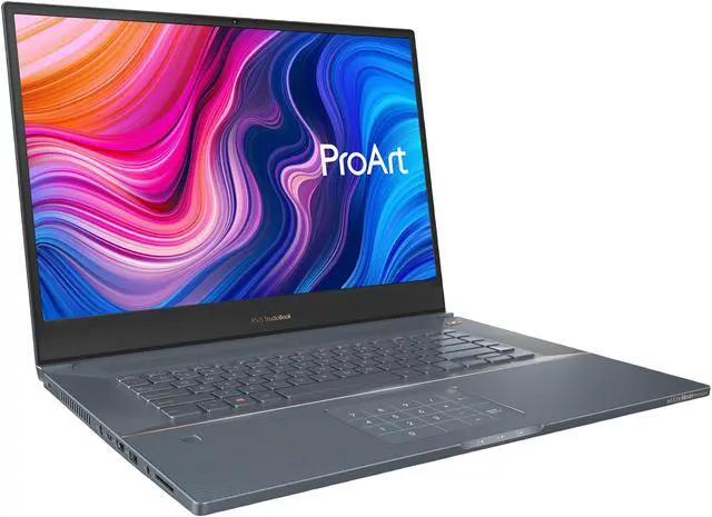 Alt view image 7 of 20 - ASUS ProArt StudioBook Pro 17 Mobile Workstation, 17" WUXGA NanoEdge Bezel, Intel Xeon E-2276M, 32 GB ECC DDR4, 2 TB PCIe SSD, NVIDIA Quadro RTX 3000, Windows 10 Pro, W700G3T-XS99, Turquoise Gray