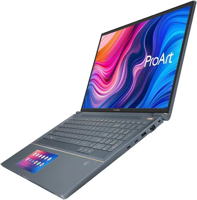 Alt view image 4 of 18 - ASUS ProArt StudioBook Pro X Mobile Workstation Laptop, 17" WUXGA Narrow Bezel, Intel Xeon E-2276M, 64 GB ECC DDR4, 4 TB PCIe SSD, NVIDIA Quadro RTX 5000, Windows 10 Pro, W730G5T-XS99, Turquoise Gray