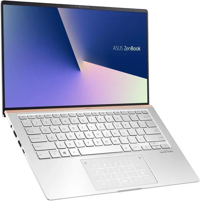 Alt view image 5 of 19 - ASUS ZenBook 14 Ultra-Slim Laptop 14" Full HD 4-Way NanoEdge Bezel, AMD R7 3700U CPU, 8 GB RAM, 512 GB PCIe SSD, NumberPad, Windows 10 - UM433DA-DH75, Icicle Silver