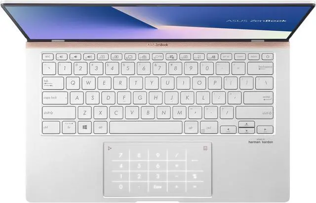Alt view image 6 of 19 - ASUS ZenBook 14 Ultra-Slim Laptop 14" Full HD 4-Way NanoEdge Bezel, AMD R7 3700U CPU, 8 GB RAM, 512 GB PCIe SSD, NumberPad, Windows 10 - UM433DA-DH75, Icicle Silver