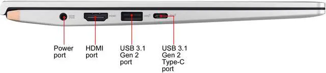 Alt view image 10 of 19 - ASUS ZenBook 14 Ultra-Slim Laptop 14" Full HD 4-Way NanoEdge Bezel, AMD R7 3700U CPU, 8 GB RAM, 512 GB PCIe SSD, NumberPad, Windows 10 - UM433DA-DH75, Icicle Silver