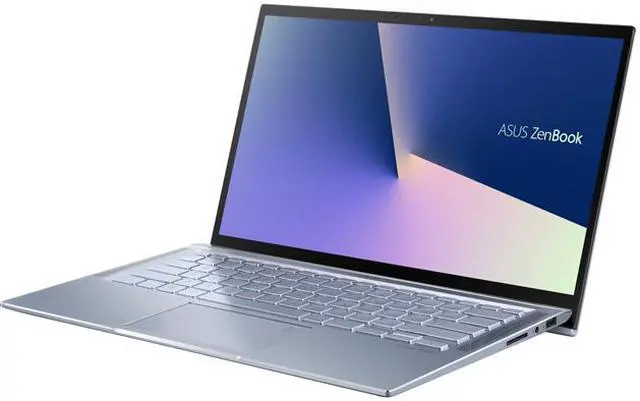 Main image of ASUS ZenBook 14 Ultra Thin and Light Laptop, 4-Way NanoEdge 14" FHD, Intel Core i7-10510U, 8 GB RAM, 512 GB PCIe SSD, NVIDIA GeForce MX250, Windows 10 Home, Utopia Blue, UX431FL-EH74