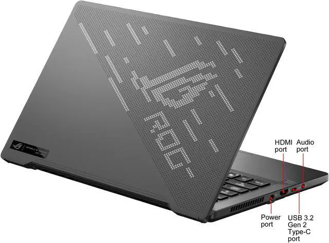 Alt view image 4 of 7 - ASUS ROG GA401IV-DS91-CA 14.0" 120 Hz AMD Ryzen 9 3rd Gen 4900HS (3.00 GHz) NVIDIA GeForce RTX 2060 Max-Q 16 GB Memory 1 TB PCIe SSD Windows 10 Home 64-bit Gaming Laptop