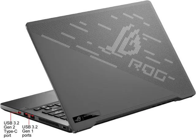 Alt view image 5 of 7 - ASUS ROG GA401IV-DS91-CA 14.0" 120 Hz AMD Ryzen 9 3rd Gen 4900HS (3.00 GHz) NVIDIA GeForce RTX 2060 Max-Q 16 GB Memory 1 TB PCIe SSD Windows 10 Home 64-bit Gaming Laptop