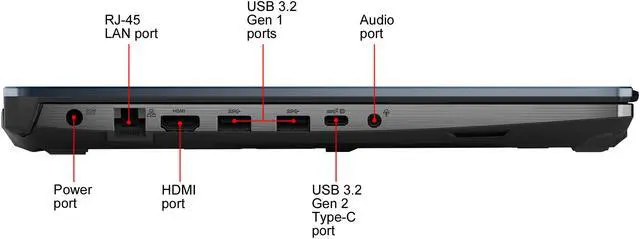 Alt view image 11 of 20 - ASUS TUF Gaming A15 - 15.6" 144 Hz - AMD Ryzen 7 4800H - GeForce RTX 2060 - 16 GB DDR4 - 1 TB PCIe SSD - 90 WHr Battery - Gigabit Wi-Fi 5 - Windows 10 Home - Gaming Laptop (TUF506IV-AS76)