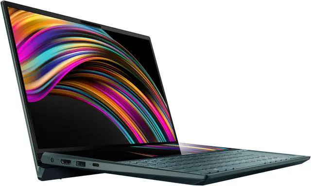 Alt view image 5 of 20 - ASUS ZenBook Duo UX481 14" FHD NanoEdge Bezel Touch, Intel Core i7-10510U, 16 GB RAM, 1 TB PCIe SSD, GeForce MX250, Innovative ScreenPad Plus, Windows 10 Pro - UX481FL-XS74T, Celestial Blue