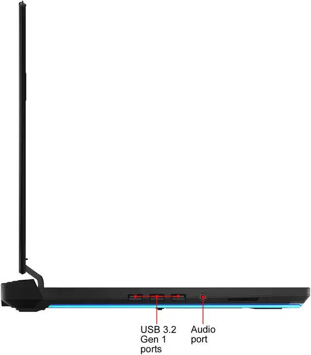 Alt view image 8 of 11 - ASUS ROG Strix Scar 15 Gaming Laptop, 15.6" 300Hz FHD IPS Type Display, NVIDIA GeForce RTX 2070 SUPER, Intel Core i9-10980HK, 16GB DDR4, 1TB PCIe SSD, Per-Key RGB Keyboard, Win10 Pro, G532LWS-XS96