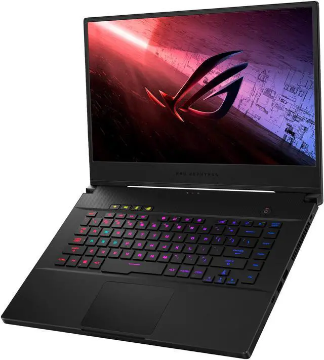Alt view image 4 of 15 - ASUS ROG Zephyrus S15 - 15.6" 300Hz - GeForce RTX 2070 SUPER - Intel Core i7-10875H - 16GB DDR4 - 1TB SSD - Per-Key RGB - Win10 Pro - Gaming Laptop (GX502LWS-XS76)
