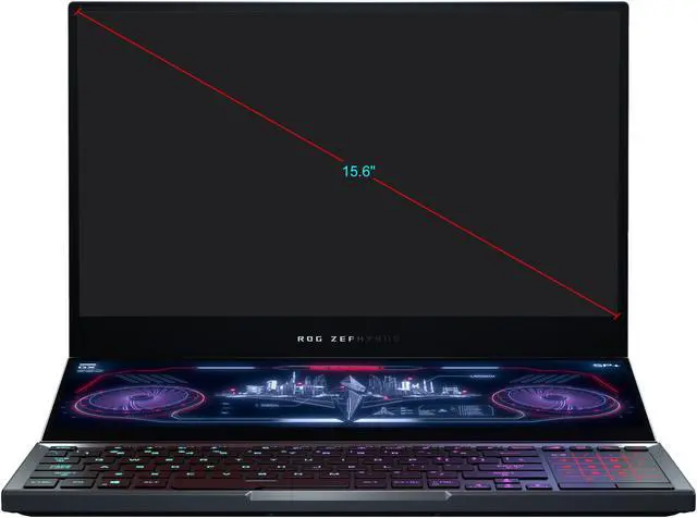 Alt view image 4 of 18 - ASUS ROG Zephyrus Duo - 15.6" UHD 4K G-Sync + Secondary Display - Intel Core i9-10980HK - GeForce RTX 2080 Super - 32 GB DDR4 - 2 TB SSD RAID 0 - Windows 10 Pro - Gaming Laptop (GX550LXS-XS99)