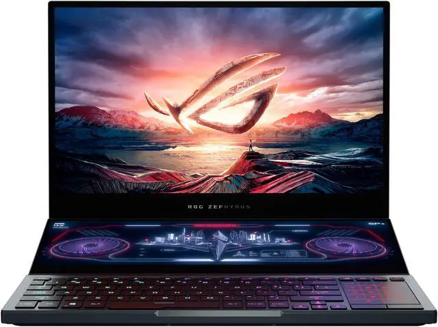 Alt view image 5 of 17 - ASUS ROG Zephyrus Duo 15 - 15.6" 300 Hz - GeForce RTX 2070 SUPER - Intel Core i7-10875H - 32 GB DDR4 - 2 TB RAID 0 SSD - Per-Key RGB - Thunderbolt 3 - Windows 10 - Gaming Laptop (GX550LWS-XS79)