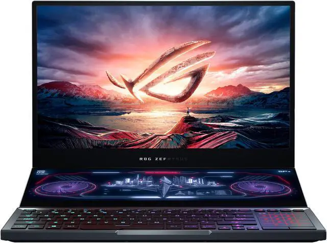 Alt view image 3 of 17 - ASUS ROG Zephyrus Duo 15 - 15.6" 300 Hz - GeForce RTX 2070 SUPER - Intel Core i7-10875H - 32 GB DDR4 - 2 TB RAID 0 SSD - Per-Key RGB - Thunderbolt 3 - Windows 10 - Gaming Laptop (GX550LWS-XS79)
