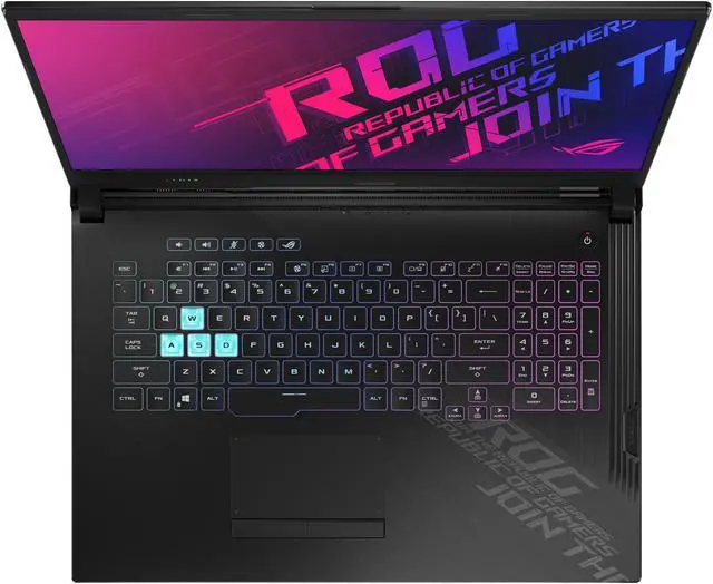 Alt view image 7 of 16 - ASUS ROG Strix G17 (2020) - 17.3" 144 Hz - GeForce RTX 2070 - Intel Core i7-10750H - 16 GB DDR4 - 512 GB SSD - RGB KB - Windows 10 - Gaming Laptop (G712LW-ES74)
