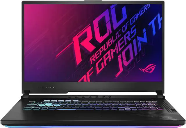 Alt view image 3 of 16 - ASUS ROG Strix G17 (2020) - 17.3" 144 Hz - GeForce RTX 2070 - Intel Core i7-10750H - 16 GB DDR4 - 512 GB SSD - RGB KB - Windows 10 - Gaming Laptop (G712LW-ES74)