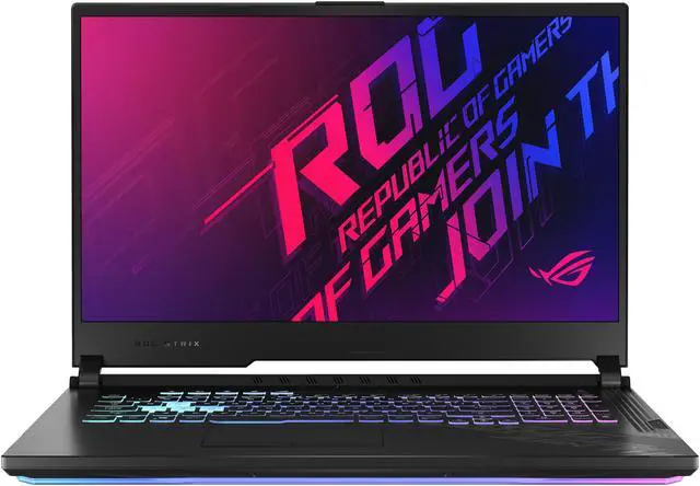 Alt view image 4 of 16 - ASUS ROG Strix G17 (2020) - 17.3" 144 Hz - GeForce RTX 2070 - Intel Core i7-10750H - 16 GB DDR4 - 512 GB SSD - RGB KB - Windows 10 - Gaming Laptop (G712LW-ES74)