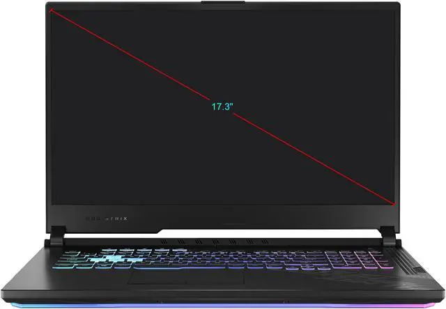Alt view image 5 of 16 - ASUS ROG Strix G17 (2020) - 17.3" 144 Hz - GeForce RTX 2070 - Intel Core i7-10750H - 16 GB DDR4 - 512 GB SSD - RGB KB - Windows 10 - Gaming Laptop (G712LW-ES74)