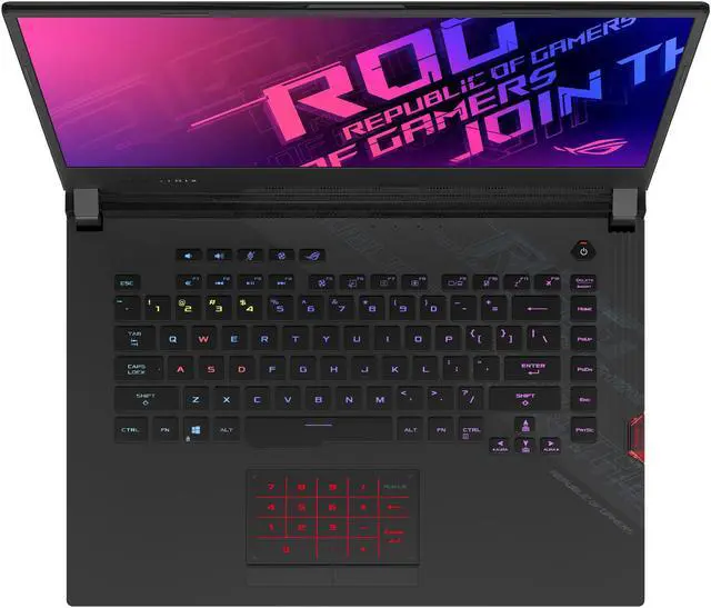 Alt view image 7 of 17 - ASUS ROG Strix Scar 15 (2020) - 15.6" 240 Hz - GeForce RTX 2070 SUPER - Intel Core i7-10875H - 16 GB DDR4 - 1 TB SSD - Per-Key RGB KB - Windows 10 - Gaming Laptop (G532LWS-DS76)