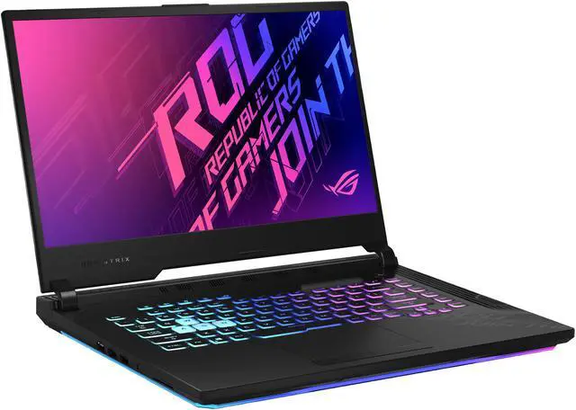 Alt view image 2 of 17 - ASUS ROG Strix G15 (2020) - 15.6" 240 Hz - GeForce RTX 2070 - Intel Core i7-10750H - 16 GB DDR4 - 1 TB PCIe SSD - Windows 10 Home - Black - Gaming Laptop (G512LW-ES76)