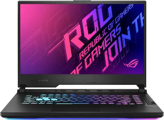 Alt view image 2 of 16 - ASUS ROG Strix G15 (2020) - 15.6" 144 Hz - GeForce RTX 2060 - Intel Core i7-10750H - 16 GB DDR4 - 512 GB PCIe SSD - Windows 10 Home - Gaming Laptop (G512LV-ES74)