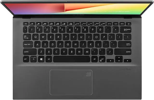 Alt view image 8 of 20 - ASUS VivoBook 14 Laptop, 14" FHD, AMD Ryzen 7-3700U, AMD Radeon RX Vega 10 Graphics, 8 GB DDR4 RAM, 512 GB PCIe SSD, Backlit KB, Fingerprint, Windows 10 Home, Slate Grey, F412DA-NH77
