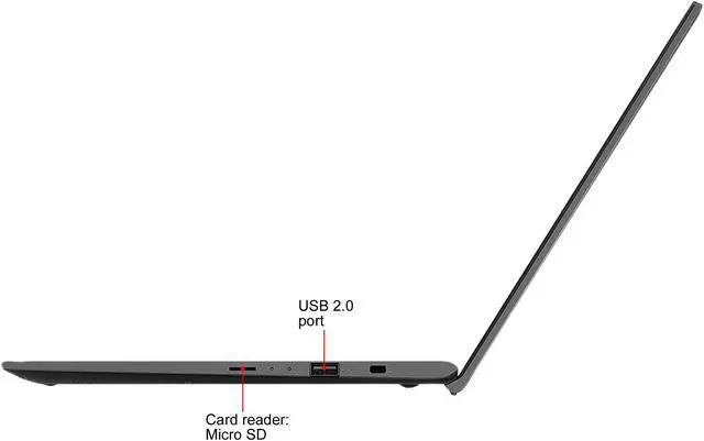 Alt view image 11 of 20 - ASUS VivoBook 14 Laptop, 14" FHD, AMD Ryzen 7-3700U, AMD Radeon RX Vega 10 Graphics, 8 GB DDR4 RAM, 512 GB PCIe SSD, Backlit KB, Fingerprint, Windows 10 Home, Slate Grey, F412DA-NH77