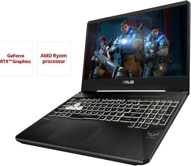 Alt view image 10 of 19 - ASUS TUF FX505 Gaming Laptop, 15.6" 120 Hz FHD IPS-Type Display, AMD Ryzen 7 3750H, NVIDIA GeForce RTX 2060, 16 GB DDR4, 512 GB PCIe SSD, RGB Keyboard, Windows 10 Home, Stealth Black, FX505DV-ES74