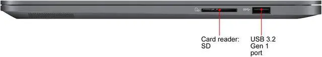 Alt view image 10 of 16 - ASUS ExpertBook P5440 Thin & Light Business Laptop, 14" FHD, Intel Core i5-8265U Processor, 512 GB PCIe NVMe SSD, 8 GB DDR4 RAM, Windows 10 Pro, Fingerprint, TPM, Mgcote Slab Grey, P5440FA-XS54
