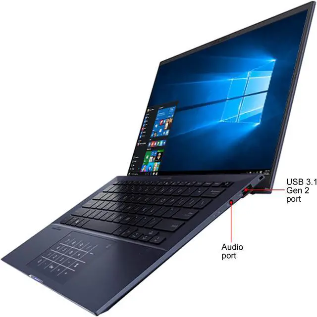 Alt view image 2 of 8 - ASUS ExpertBook B9450 Thin and Light Business Laptop, 14" FHD, Intel Core i7-10510U Processor, 512 GB PCIe SSD, 16 GB RAM, Windows 10 Pro, Up to 24 Hrs Battery Life, Sleeve, B9450FA-XS74