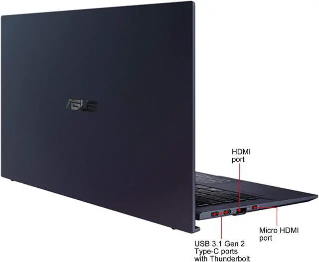 Alt view image 8 of 8 - ASUS ExpertBook B9450 Thin and Light Business Laptop, 14" FHD, Intel Core i7-10510U Processor, 512 GB PCIe SSD, 16 GB RAM, Windows 10 Pro, Up to 24 Hrs Battery Life, Sleeve, B9450FA-XS74