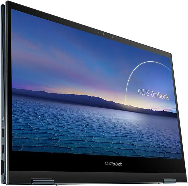 Alt view image 3 of 7 - ASUS ZenBook Flip 13 Ultra Slim 2-in-1 Laptop, 13.3" FHD Touchscreen Display, Intel Core i7-1065G7 Processor, 16 GB RAM, 512 GB PCIe SSD, Thunderbolt 3, Windows 10 Pro, Pine Grey, UX363JA-XB71T