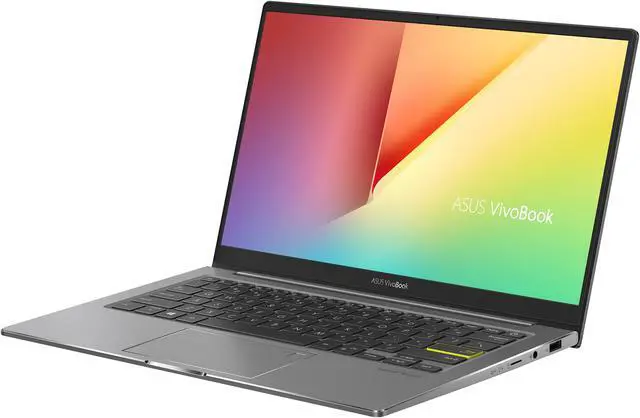 Alt view image 2 of 20 - ASUS VivoBook S13 Thin and Light Laptop, 13.3" FHD Display, Intel Core i5-1035G1 CPU, 8 GB LPDDR4X RAM, 512 GB PCIe SSD, Windows 10 Home, Fingerprint Reader, Indie Black, S333JA-DS51