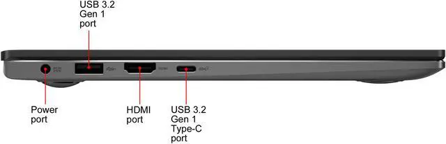 Alt view image 14 of 20 - ASUS VivoBook S13 Thin and Light Laptop, 13.3" FHD Display, Intel Core i5-1035G1 CPU, 8 GB LPDDR4X RAM, 512 GB PCIe SSD, Windows 10 Home, Fingerprint Reader, Indie Black, S333JA-DS51