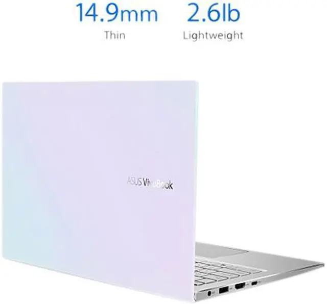 Alt view image 8 of 10 - ASUS VivoBook S13 Thin and Light Laptop, 13.3" FHD Display, Intel Core i5-1035G1 CPU, 8 GB LPDDR4X RAM, 512 GB PCIe SSD, Windows 10 Home, Fingerprint Reader, Dreamy White, S333JA-DS51-WH