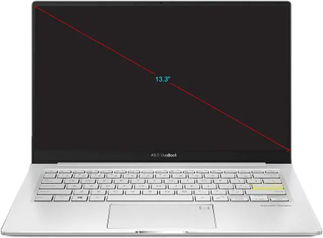 Alt view image 2 of 10 - ASUS VivoBook S13 Thin and Light Laptop, 13.3" FHD Display, Intel Core i5-1035G1 CPU, 8 GB LPDDR4X RAM, 512 GB PCIe SSD, Windows 10 Home, Fingerprint Reader, Dreamy White, S333JA-DS51-WH