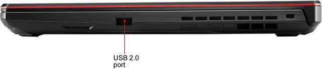 Alt view image 9 of 16 - ASUS TUF Gaming A15 - 15.6" FHD - AMD Ryzen 5 4600H - GeForce GTX 1660 Ti - 8 GB DDR4 - 512 GB SSD - RGB Keyboard - Windows 10 Home - Bonfire Black - Gaming Laptop (FA506IU-NB53)
