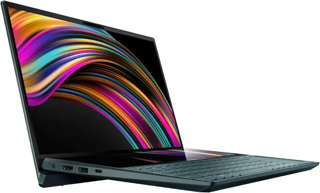 Alt view image 7 of 20 - ASUS ZenBook Duo UX481 14" FHD NanoEdge Bezel Touch, Intel Core i7-10510U, 8 GB RAM, 512 GB PCIe SSD, Innovative ScreenPad Plus, Windows 10 Home, UX481FA-DB71T, Celestial Blue