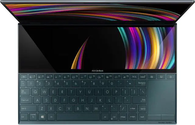 Alt view image 9 of 20 - ASUS ZenBook Duo UX481 14" FHD NanoEdge Bezel Touch, Intel Core i7-10510U, 8 GB RAM, 512 GB PCIe SSD, Innovative ScreenPad Plus, Windows 10 Home, UX481FA-DB71T, Celestial Blue